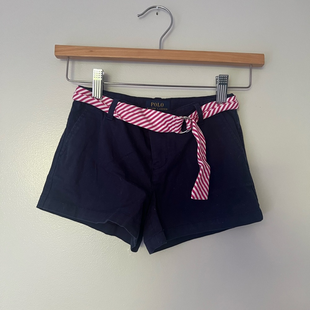 Polo by Ralph Lauren Blue and Pink Bermudas with Preppy Style